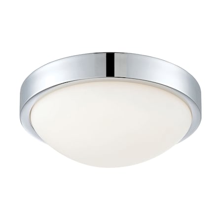 Sydney 1-Lght Flush Mount In Chrm W/Wht Opal Glass - LED